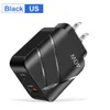 سريع الشحن السريع 40W 3A USB C الشاحن المحمول محولات الطاقة المحمولة لأجهزة iPad 2 3 4 iPhone 14 15 Samsung Xiaomi Huawei HTC Android Phone