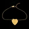 Högkvalitativ 3 färger Kvinnor Designer Bangles Love Heart Pendant Rostfritt stål Guld Pated Luxury Style Par Armband Lady Part207H