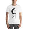 Polos para hombre Crescent Moon Tattoo Design Camiseta Edición Camiseta Camisas de secado rápido para hombres