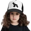 Cocker Spaniel Dog Silhouette Trucker Hat Heart Mesh Cap for Kids Girls Boys Lightweight Adjustable Snapback Baseball Cap