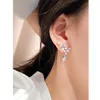 Choucong Fine Jewelry Stud Earrings Luxury Real 100% 925 Sterling Silver White Water Drop Moissanite Diamond Gemstones Party Women Wedding Earring Valentine Gift