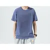 T-shirts masculinas meninos tendência de manga curta verão solto 2024 roupa interior bottoming oversized all-match t-shirt