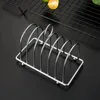 Kitchen Storage Safe Supplies Stainless Steel Holder Toast Rack Slices Bread Non-Stick Home Baking Pastry Tool