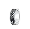 Luksurys projektanci pierścionania mody mężczyźni kobiety tytanowe stalowe grawerowane litera miłośnicy biżuterii wąski pierścień rozmiar 5-11 prezent zaręczynowy złota pierścionka biżuteria