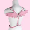 Ceintures Harnais en cuir femmes rose taille épée ceinture ailes d'ange Punk gothique vêtements Rave tenue fête bijoux cadeaux Kawaii Accessori274S