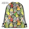 Shopping Bags Unisex Drawstring Colour Of Conures Women Backpacks Men Outdoor Travel Training Fitness Bag