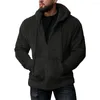 Jaquetas masculinas Mens Outwear Casaco Cor Sólida Inverno Outono Diário Fleece Fur Fofo Com Capuz Jaqueta Confortável