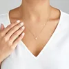 Pendentif Colliers Allme élégant unique véritable perle d'eau douce 14K plaqué or chaîne de cuivre ras du cou pour les femmes tous les jours bijoux