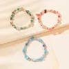 Strand INS Irregular Beaded Bracelet Colorful Crushed Stone CCB Jewelry Handmade Women Fashion 18cm Long