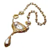 Y · YING – collier en chaîne de perles de culture Keshi blanches, grand pendentif en perles, 20 pouces, 231229