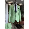 Men's Suits Fashion Men Single Breasted Peaked Lapel Skinny Solid Color England Style 2 Piece Jacket Pants Sim Fit Tailor Made