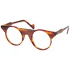 Montature per occhiali da sole Occhiali da vista rotondi per donna Gafas Hombre in vetro decorativo di lusso personalizzato in acetato