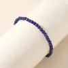 Strand YUOKIAA 4mm Minimalist Fashion Natural Cut Lapis Lazuli Beaded Bracelet For Men And Women Jewelry Meditation Yoga Birthday Gift