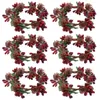 Dekorative Blumen, 6 Stück, Tannenzapfen-Girlande, hängender Tannenzapfen-Dekorhalter, konischer schöner Weihnachtskranz