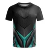 Men's T Shirts Mens Printed T-shirt Quick Drying Ultra-thin Fitness Summer Outdoor Running Breathable Short Sleeved Women Badminton Top