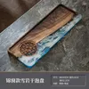 Tea Trays Walnut Wood Tray High-grade Epoxy Resin Retro Table Household Small Dry Bubble Snack Handmade