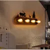 Wall Lamp LED European Creative Simple Retro Interior Lighting Home Children's Bedroom Bedside Bar Mall Cafe KTV Leisure El