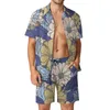 Fatos masculinos rosa floral camisa define 3d impresso homens casual moda mangas curtas camisas oversized praia shorts havaianos ternos verão