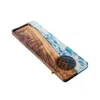 Tea Trays Walnut Wood Tray High-grade Epoxy Resin Retro Table Household Small Dry Bubble Snack Handmade