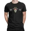 T-shirts pour hommes Notre drapeau signifie la mort T-shirt Hommes Cool Skull Pirate Vintage Coton T-shirts Col rond Manches courtes Hauts imprimés