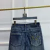 Herren Jeans Designer bestickte Jeans Hosen Mode Baumwolle Leggings Herren 3D gedruckt lässige Joggingshorts YB8Q