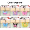 Porte-clés mignon porte-clés coloré papillon porte-clés émail animaux volants chaînes pendentif pour femmes filles sac à main accessoires bijoux