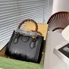 Designerka torebka bambusa 7A Wysokiej jakości damskie torby skórzane wakacje Nowe vintage crossbody diana elegancka torba na ramię