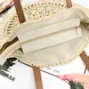 Evening Bags Round Hollow Flowers Paper Rope Straw Bag Tassel Shoulder Wild Casual Woven Girl Travel Beach Big Handbag