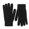 Gants de cyclisme en tricot d'hiver pour hommes et femmes, mitaines de textos pour écran, combinaison isolée par temps froid avec poche