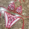 Kvinnors bikini kontrast färg bikini kvinnor designer badkläder baddräkter designer kvinnor baddräkter designer sexig bikini två-stycken baddräkt mode badkläder s-xl