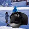 ベレー帽の冬のトラッパーの帽子耳のフラップ濃厚寒さの保護オートバイスキーハイキング屋外ハイキングのための暖かい