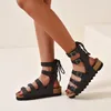 Sandals BLXQPYT Women 2024 Fashion Back Strap Wedges Heel Non-slip Out Wear Slippers Beach Casual Platform Shoes Big Size 43 L05