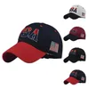 Visiere Berretti da baseball unisex Lettera USA Bandiera americana Ricamo Cappelli sportivi in cotone per donna Uomo Moda Sport all'aria aperta