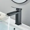 Zlew łazienkowy krany vidric matowe czarna basen kran złoty pokład mocowanie zimna wodna mikser kranowy