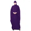 Vêtements ethniques Femmes musulmanes Overhead Prière à capuche Vêtement Eid Ramadan Couverture complète Burqa Caftan Islamique Abaya Kaftan Dubaï Robe Robes