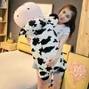 80-120 cm tamaño gigante tumbado vaca suave felpa almohada para dormir relleno lindo animal ganado juguetes de peluche encantadoras niñas regalo 231229