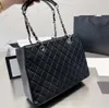 Designer Bag the tote bag GST Women's Grand Shopping Tote Caviar One Size Top Handle Handbag Chain Shoulder Travel CC Turn-lock diamond-quilted Bag
