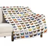 Blankets Butterflies Of North America Throw Blanket Soft Big Sofa