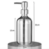 Flytande tvåldispenser 1st 500 ml silverpläteringsflaskor husdjur för återfyllningsbar schampo duschgel hem leveranser för kök toalett badrum