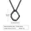 Pendentif Colliers Liebe Engel Géométrie irrégulière Collier pour hommes Femmes Charme en acier inoxydable Collier décontracté Bijoux Cadeaux