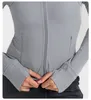 LUU Damen Jacken Designer Luxus Mäntel Trainingsanzug Vertical Bar Thread 2.0 Half High Neck Sportmantel Damen Taille Atmungsaktiv Fitnessmantel Jogger Laufen