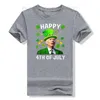 Heren T-shirts Happy 4th Of July Verward Grappige Joe Biden St Patricks Day T-shirt Geschenken Sarcastische Grap Grafische Tee Tops Streetwear Mannen