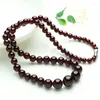 Choker Natural Garnet Beaded Halsband Kvinnor Läkande ädelsten Fina smycken äkta stenpärlor Halsband för flickvän Mamma gåvor