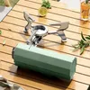 Mini Cassette Stove Household Portable Pot Outdoor Green Camping Gas Stove Casicus Stove Picnic Fishing Accessories Gift 231229