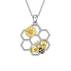 Pendant Charm Fashion Designer S925 Sterling Silver Honey Bee Charm för smyckenillverkning