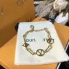 2024 New Luxury Chain Fashion Designer Jewelry 18k Gold Plated - Stainless Steel Couple Wedding Bracelet Gift Accessories Wholesale