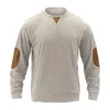 Men's T Shirts Fashion Spring And Fall Classic Corduroy Short Older Mens Blouses Metallic Ling Sleeved Shirt Summer Apparel