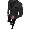 Men's Suits Classic Fashion Suit 2 Pieces Double Breasted Notch Lapel Blazer Jacket Tux & Trousers Wedding Party (Jacket Pants)