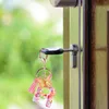 Keychains English Keychain Decorations Letter Bag Charms Plånbok för nycklar Ring Tassel Pendants Baby Shower Gift