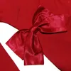 Robes décontractées Rouge Rétro Noël Robes élégantes pour femmes 2024 Robe à manches longues à col rond Vêtements féminins Sexy Creux Out Tenues